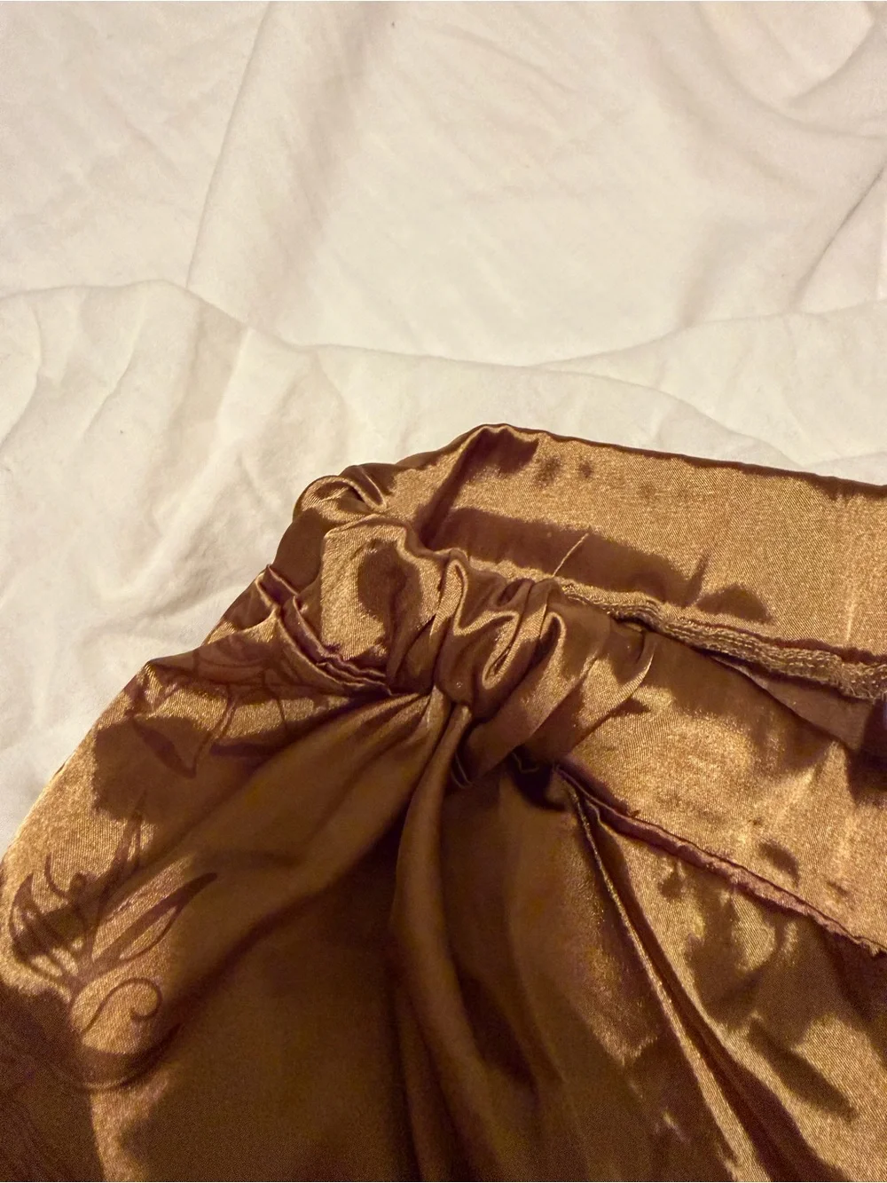 Silk-Feel Gold Satin Pajama Set - Luxurious Women's Sleepwear